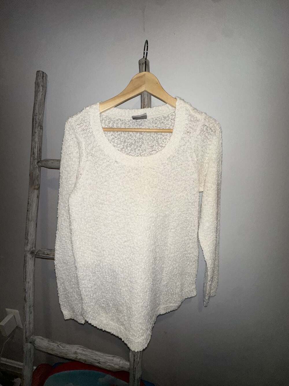 Vero Moda Cream Knit Boho Sweater Size M